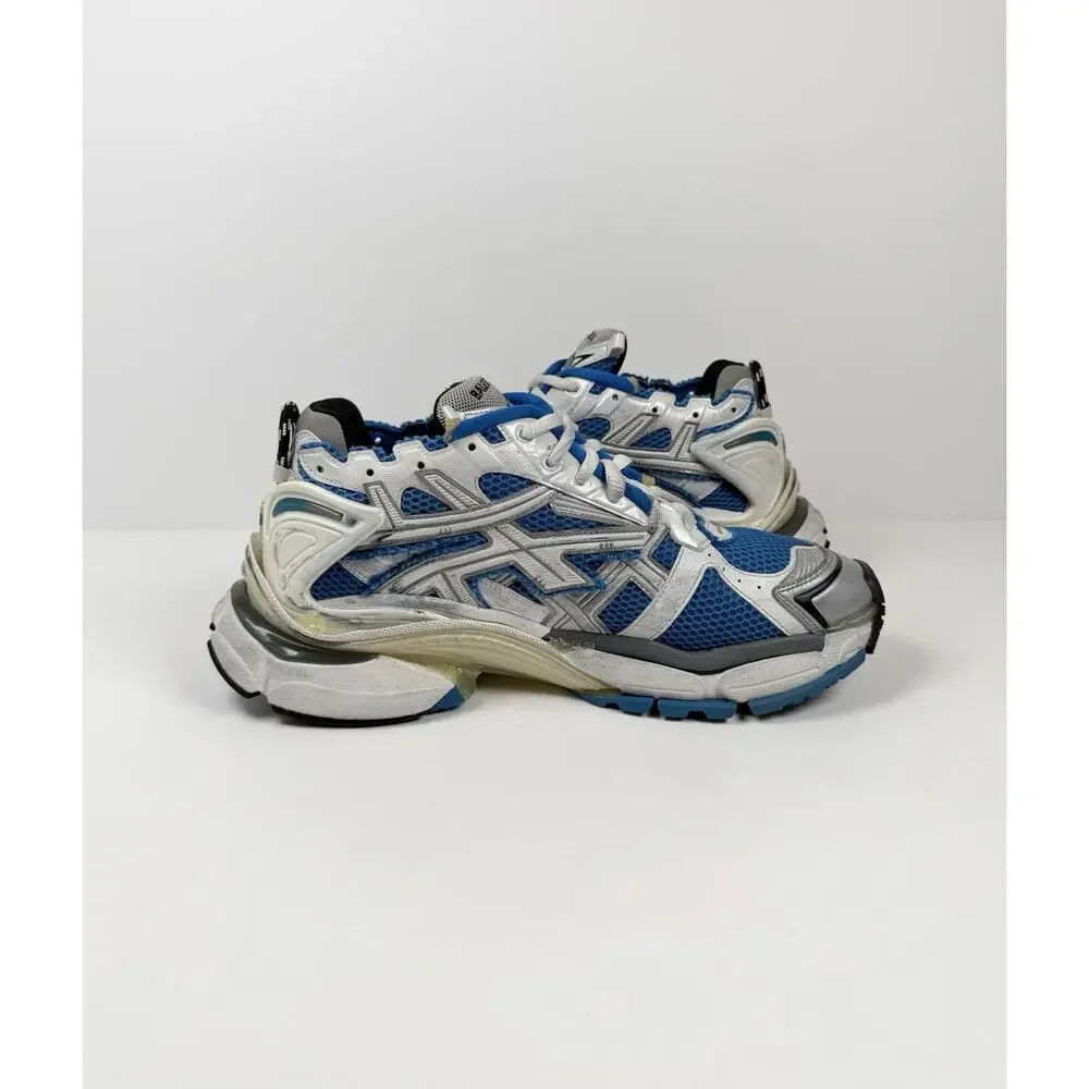 Size 45EU/12US - Balenciaga Runner White Blue Sneakers - Picture 5 of 8